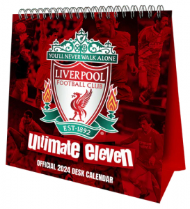 Liverpool Fc - Liverpool Fc 2024 Desk Easel ryhmässä MERCH / Kalenterit Varastomyynnit @ Bengans Skivbutik AB (4406380)