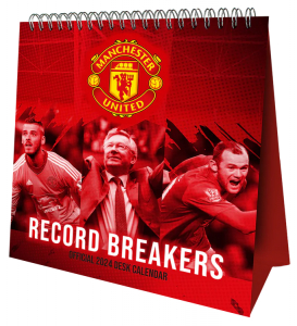 Manchester United Fc - Manchester United Fc 2024 Desk Easel ryhmässä MERCH / Kalenterit Varastomyynnit @ Bengans Skivbutik AB (4406382)