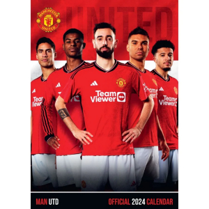 Manchester United Fc - Manchester United Fc 2024 A3 Calendar ryhmässä MERCH / Kalenterit Varastomyynnit @ Bengans Skivbutik AB (4406392)