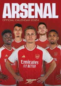 Arsenal Fc - Arsenal Fc 2024 A3 Calendar ryhmässä MERCH @ Bengans Skivbutik AB (4406395)