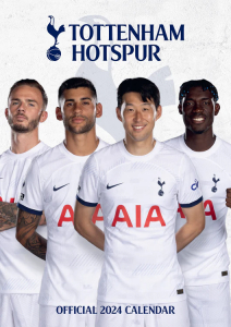 Tottenham Hotspur Fc - Tottenham Hotspur Fc 2024 A3 Calendar ryhmässä MERCH @ Bengans Skivbutik AB (4406396)