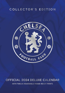 Chelsea Fc - Chelsea Fc 2024 A3 Deluxe Calendar ryhmässä MERCH / Kalenterit Varastomyynnit @ Bengans Skivbutik AB (4406421)