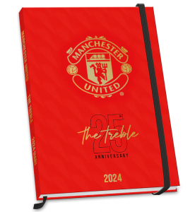 Manchester United Fc - Manchester United Fc 2024 A5 Diary ryhmässä MERCH / Kalenterit Varastomyynnit @ Bengans Skivbutik AB (4406429)