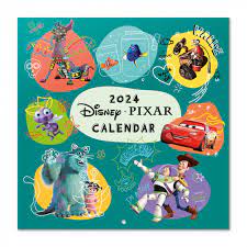 Pixar - Pixar Movies 2024 Square Calendar (Multi ryhmässä MERCH / Kalenterit Varastomyynnit @ Bengans Skivbutik AB (4406470)