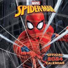 Spider-Man - Spider-Man 2024 Square Calendar ryhmässä MERCH @ Bengans Skivbutik AB (4406472)