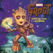 Marvel - Marvel: I Am Groot 2024 Square Calendar ryhmässä MERCH / Kalenterit Varastomyynnit @ Bengans Skivbutik AB (4406481)