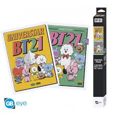 BT21 - Posterpack 2p 52*38cm ryhmässä K-POP @ Bengans Skivbutik AB (4408136)