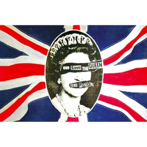 Sex Pistols - God Save The Queen Textile Poster ryhmässä Minishops / Sex Pistols @ Bengans Skivbutik AB (4408522)