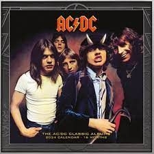 AC/DC - AC/DC 2024CALENDAR ryhmässä MERCH / Kalenterit Varastomyynnit @ Bengans Skivbutik AB (4413366)