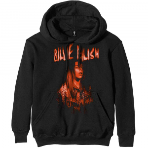 Billie Eilish - Unisex Pullover Hoodie: Spooky Logo ryhmässä Minishops / Billie Eilish @ Bengans Skivbutik AB (4414464r)