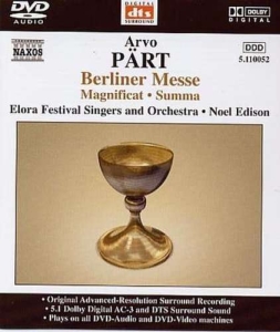 Pärt Arvo - Berliner Messe ryhmässä Musiikki / DVD Audio / Klassiskt @ Bengans Skivbutik AB (490028)