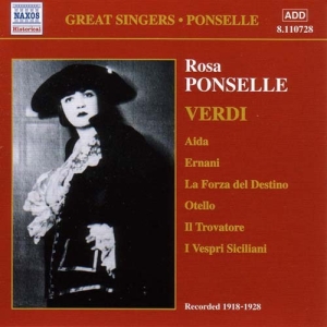 Verdi Giuseppe - Ponselle Sings Verdi ryhmässä CD @ Bengans Skivbutik AB (509674)