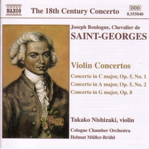 Saint-Georges Joseph Boulogne - Violin Concertos ryhmässä ME SUOSITTELEMME / Joululahjavinkki: CD @ Bengans Skivbutik AB (513235)