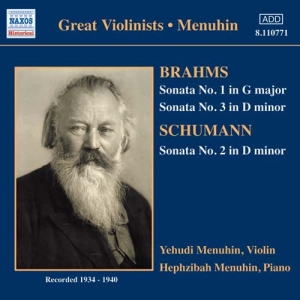 Brahms/Schumann - Sonatas Menuhin ryhmässä ME SUOSITTELEMME / Joululahjavinkki: CD @ Bengans Skivbutik AB (519507)