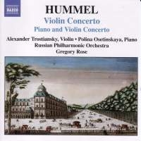 Hummel - Concerto For Piano & Violin ryhmässä CD @ Bengans Skivbutik AB (545594)