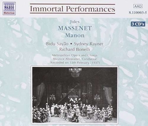 Massenet Jules - Massenet: Manon ryhmässä ME SUOSITTELEMME / Joululahjavinkki: CD @ Bengans Skivbutik AB (5510026)