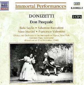 Donizetti Gaetano - Donizetti:Don Pasquale ryhmässä ME SUOSITTELEMME / Joululahjavinkki: CD @ Bengans Skivbutik AB (5510028)