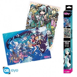 Hatsune Miku - Set 2 Posters Chibi 52X38 ryhmässä MERCH @ Bengans Skivbutik AB (5510707)