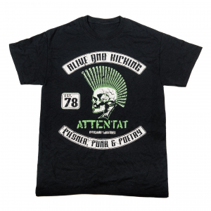 Attentat - T-Shirt Alive And Kicking (S) ryhmässä Minishops / Attentat @ Bengans Skivbutik AB (5511352)