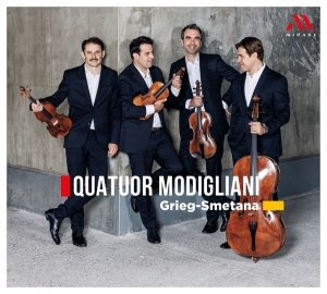 Quatuor Modigliani - Grieg-Smetana ryhmässä CD @ Bengans Skivbutik AB (5512148)