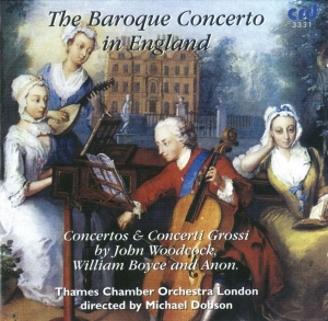 Thames Chamber Orchestra Michael D - The Baroque Concerto In England ryhmässä Övrigt / Klassiskt @ Bengans Skivbutik AB (5513472)