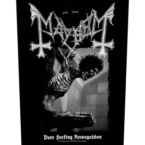 Mayhem - Pure Fucking Armageddon Back Patch ryhmässä MERCH @ Bengans Skivbutik AB (5513760)