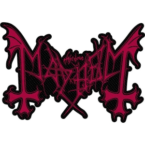 Mayhem - Logo Cut Out Standard Patch ryhmässä MERCH @ Bengans Skivbutik AB (5513957)