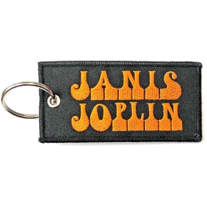 Janis Joplin - Keychain: Logo (Double Sided) ryhmässä MERCH @ Bengans Skivbutik AB (5516006)