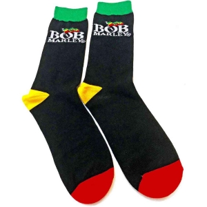 Bob Marley - Logo Uni Bl Socks (Eu 40-45) ryhmässä BW-Socks @ Bengans Skivbutik AB (5516822)