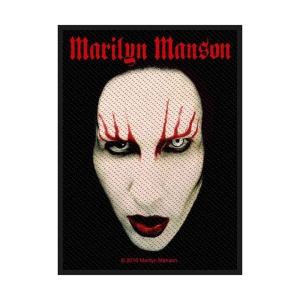 Marilyn Manson - Face Standard Patch ryhmässä MERCH @ Bengans Skivbutik AB (5516831)