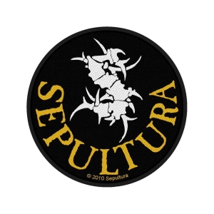 Sepultura - Circular Logo Standard Patch ryhmässä Minishops / Sepultura @ Bengans Skivbutik AB (5516853)