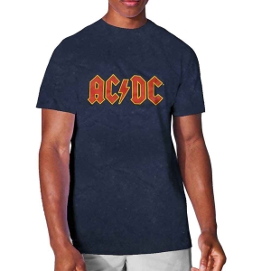 Ac/Dc - Logo Snow Wash Uni Navy ryhmässä Minishops / AC/DC @ Bengans Skivbutik AB (5517155r)