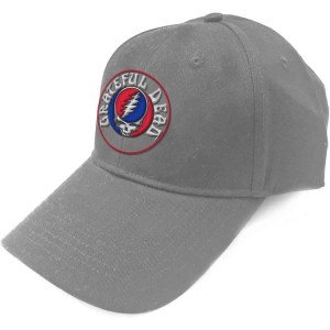 Grateful Dead -  Steal Your Face Logo Grey Baseball C ryhmässä MERCH @ Bengans Skivbutik AB (5517597)