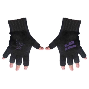 Black Sabbath - Purple Logo & Devil Fingerless Gloves ryhmässä Minishops / Black Sabbath @ Bengans Skivbutik AB (5517616)