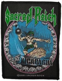 Sacred Reich - Patch Surf Nicaragua (10 X 7,9 Cm) ryhmässä MERCH @ Bengans Skivbutik AB (5517865)