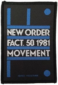 New Order - Patch Fact 50 (10,1 X 8,5 Cm) ryhmässä MERCH @ Bengans Skivbutik AB (5517867)