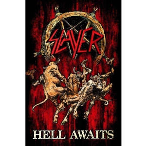 Slayer - Hell Awaits Textile Poster ryhmässä MERCH @ Bengans Skivbutik AB (5518160)