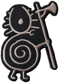 Heilung - Patch Cut Out Warrior Snail (8 X 5, ryhmässä MERCH @ Bengans Skivbutik AB (5520419)