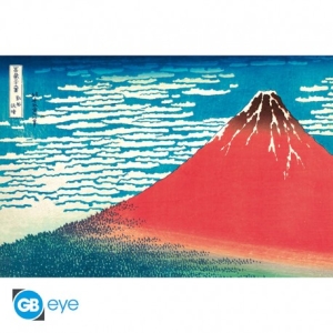 Poster  - Hokusai - Red Fuji 91.5 X 61Cm ryhmässä MERCH @ Bengans Skivbutik AB (5520682)