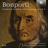 Francesco Bonporti - Complete Sonatas For 2 Violins & B. ryhmässä CD @ Bengans Skivbutik AB (5522113)