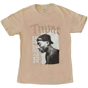 Tupac - Only God Text Uni Sand ryhmässä MERCHANDISE / T-paita / Hip Hop-Rap @ Bengans Skivbutik AB (5524819r)