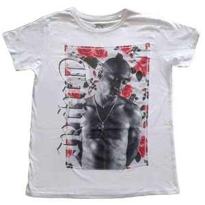 Tupac - Floral Lady Wht ryhmässä MERCHANDISE / T-paita / Hip Hop-Rap @ Bengans Skivbutik AB (5524821r)