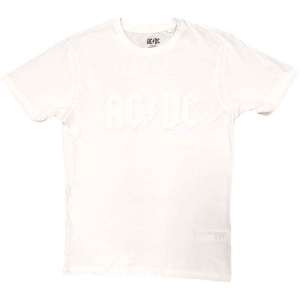 Ac/Dc - Logo Hi-Build Uni Wht ryhmässä MERCH / Minsishops-merch / Ac/Dc @ Bengans Skivbutik AB (5525359r)