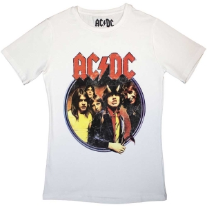 Ac/Dc - Highway To Hell Circle Lady Wht ryhmässä MERCH / Minsishops-merch / Ac/Dc @ Bengans Skivbutik AB (5525361r)