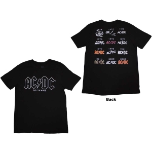 Ac/Dc - Logo History Uni Bl ryhmässä MERCH / Minsishops-merch / Ac/Dc @ Bengans Skivbutik AB (5525363r)