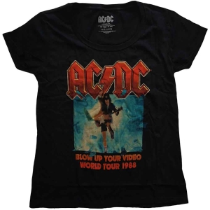 Ac/Dc - Blow Up Your Video Scoop Neck Lady Bl ryhmässä MERCH / Minsishops-merch / Ac/Dc @ Bengans Skivbutik AB (5525382r)