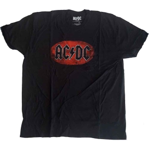 Ac/Dc - Oval Logo Vintage Uni Bl ryhmässä MERCHANDISE / T-paita / Heavy Metal @ Bengans Skivbutik AB (5525402r)