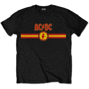 Ac/Dc - Logo & Stripe Uni Bl ryhmässä MERCH / Minsishops-merch / Ac/Dc @ Bengans Skivbutik AB (5525410r)