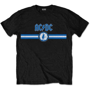 Ac/Dc - Blue Logo & Stripe Uni Bl ryhmässä MERCH / Minsishops-merch / Ac/Dc @ Bengans Skivbutik AB (5525411r)