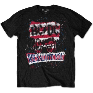 Ac/Dc - We Salute You Stripe Uni Bl ryhmässä MERCH / Minsishops-merch / Ac/Dc @ Bengans Skivbutik AB (5525433r)